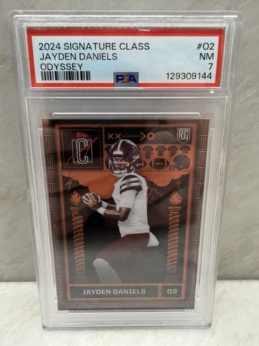 2024 Topps Signature Class - Odyssey Jayden Daniels #O2 PSA 7