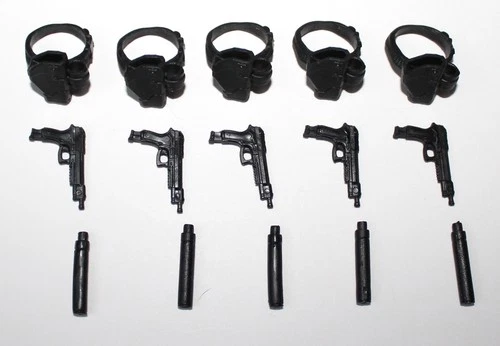 PURGE 935 - Alpha Snake Eyes Handgun Lot - GIJOE CLASSIFIED SERIES 6" Scale 1/12