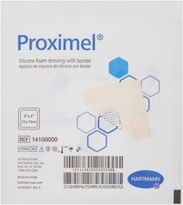 Hartmann 14100000 Proximel Silicone Foam Dressing w/ Border 3 X 3  - 4 Each
