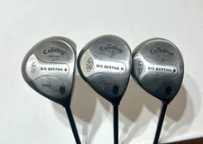 Callaway Golf BIG BERTHA S2H2 DRIVER + 3 & 5 WOOD SET Right Graphite Regular