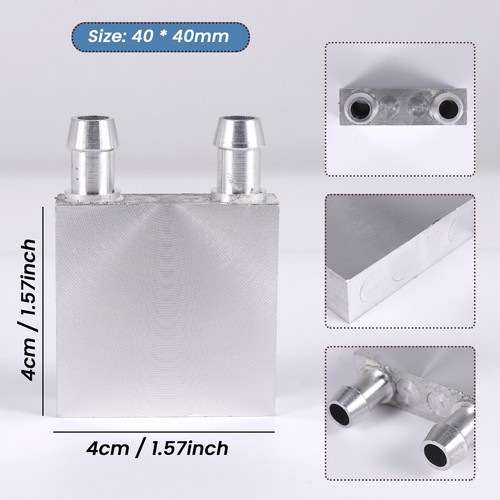 Primary Aluminum alloy Water Cooling 40x40mm for Liquid Water Cooler Heat5793 - Afbeelding 7 van 7
