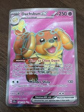Pokemon Dachsbun ex 160/142 Sv07: Stellar Crown Ultra Rare Holo