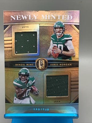 2020  Gold Standard Newly Minted Denzel Mims James Morgan #MMD15/249 Dual Patch