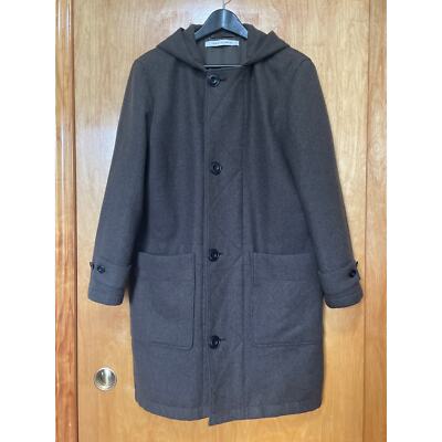 Uniqlo x Lemaire 2015 Dark Olive Green Cashmere Blend Wool Hooded