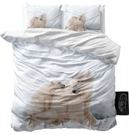 Set de Housse de Couette - Ours Polaire - Microfibre - Super Doux