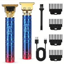 Cordless Pro Hair Clippers for Men with 4 Limit Combs Beard Grooming Trimmer