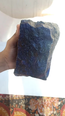 DYED 5000 Ct/1 kg African Certified Blue Sapphire Huge Rough