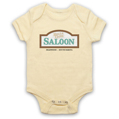 DEADWOOD BELLA UNION SALOON KULT WESTERN TV SHOW LOGO BABY WACHSENDER BABYANZUG GESCHENK