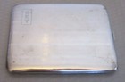 Art Deco Antique Sterling Silver Cigarette Card Case mono GET 3x4