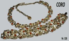 Coro elegante demi parure collier, bracciale vgt anni 50/60