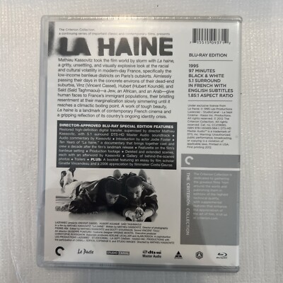 La Haine (Criterion Collection) [New Blu-ray] SEALED 715515093712
