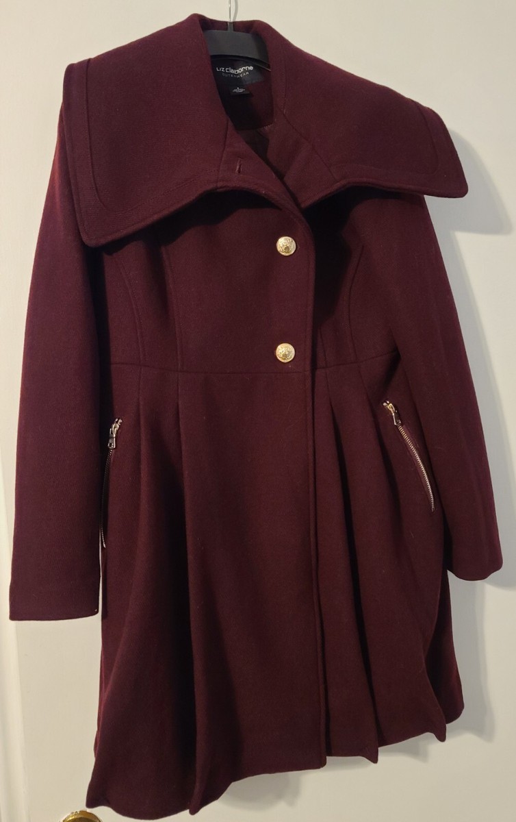 ジャケット・アウター CuLLt CLERIC COAT Vintage Wool Blend Liz Claiborne Outerwear Jacket S RN93677 | eBay