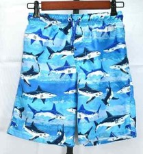 Wonder Nation Boys Shark Print Swim Trunks/Shorts Size XXL 18