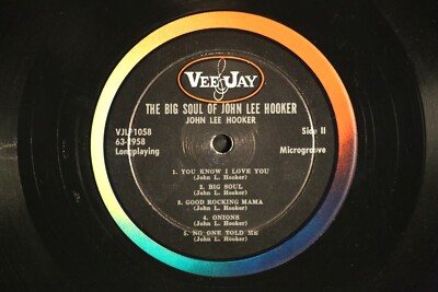 JOHN LEE HOOKER LP THE BIG SOUL 1963 LP1058 MONO | eBay