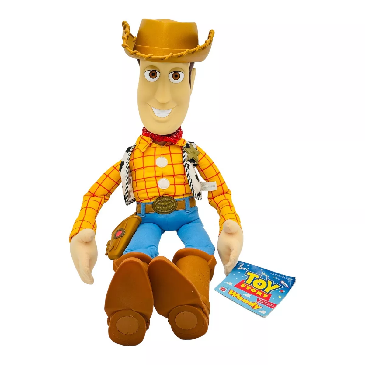 Toy Story Lifesize Woody Giant 2.5 Feet Plush RARE PIXAR Mattel NEW WITH TAG