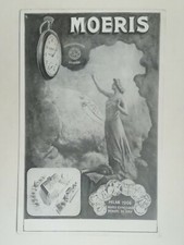 CARTOLINA PUBBLICITARIA MOERIS OROLOGI LIBERTY DONNINA ANCONA PUBBLICITÀ 