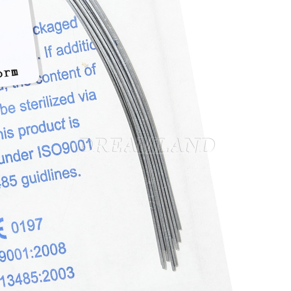 Fournitures Dentistes Laboratoire Fil Dentaire Orthodontique Niti 100 Pièces - Acier Inoxydable - Formes Rondes, Rectangulaires, Ovoïdes Arc Hoyt