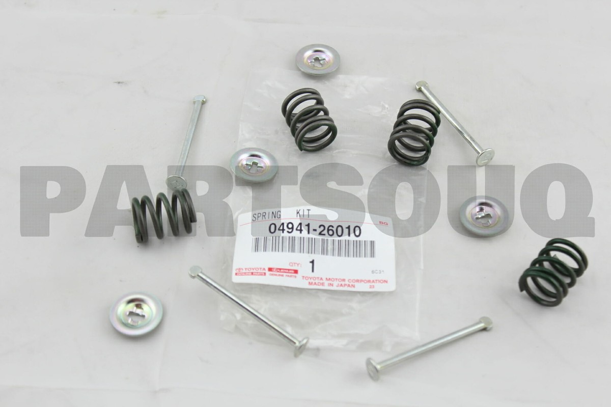 0494126010 Genuine Toyota SPRING KIT, REAR BRAKE SHOE HOLD 0494126010 Genuine Toyota SPRING KIT, REAR BRAKE SHOE HOLD