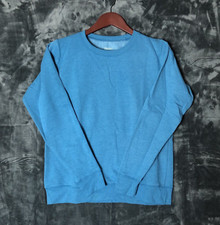 Hanes Comfort Soft Womens Sweatshirt Light Blue Crew Neck Pullover Size S/CH