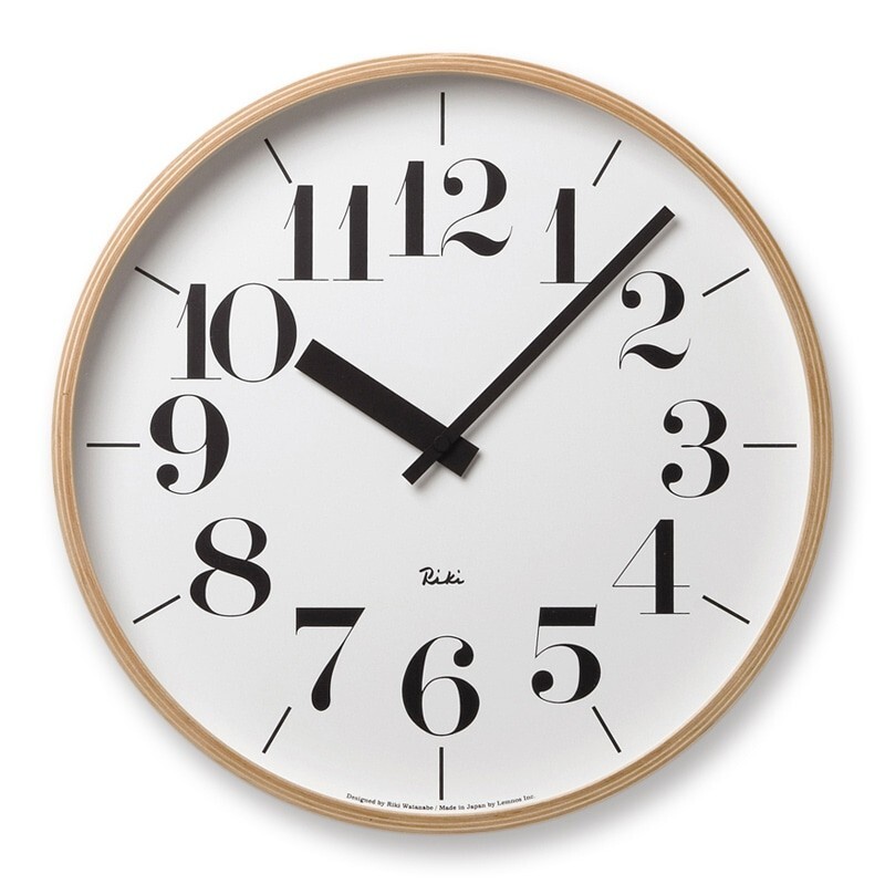 Lemnos Wall Clock WR-0401 L Analog Riki Clock Large Japan
