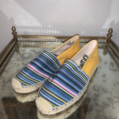 Sam Edelman Womens Shoes Size 5 Verona Multicolor Canvas Espadrilles  Resort