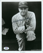 Joe McCarthy Signed PSA/DNA COA Autographed 8X10 Photo Autograph Auto HOF D:1978