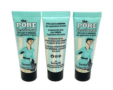 BENEFIT The POREfessional Face Primer LOT 3 x .25 Oz Large Travel Sz NEW SEALED
