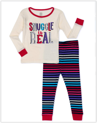 NWT Wonder Nation SNUGGLE IS REAL Toddler Girls Pajama PIECE