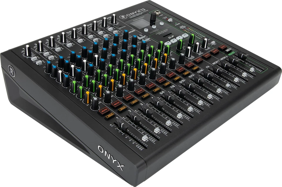Mackie ONYX12 12-Channel Analog Mixer w/ Multi-Track USB/3-Band EQ+Bluetooth - Image 2 of 4