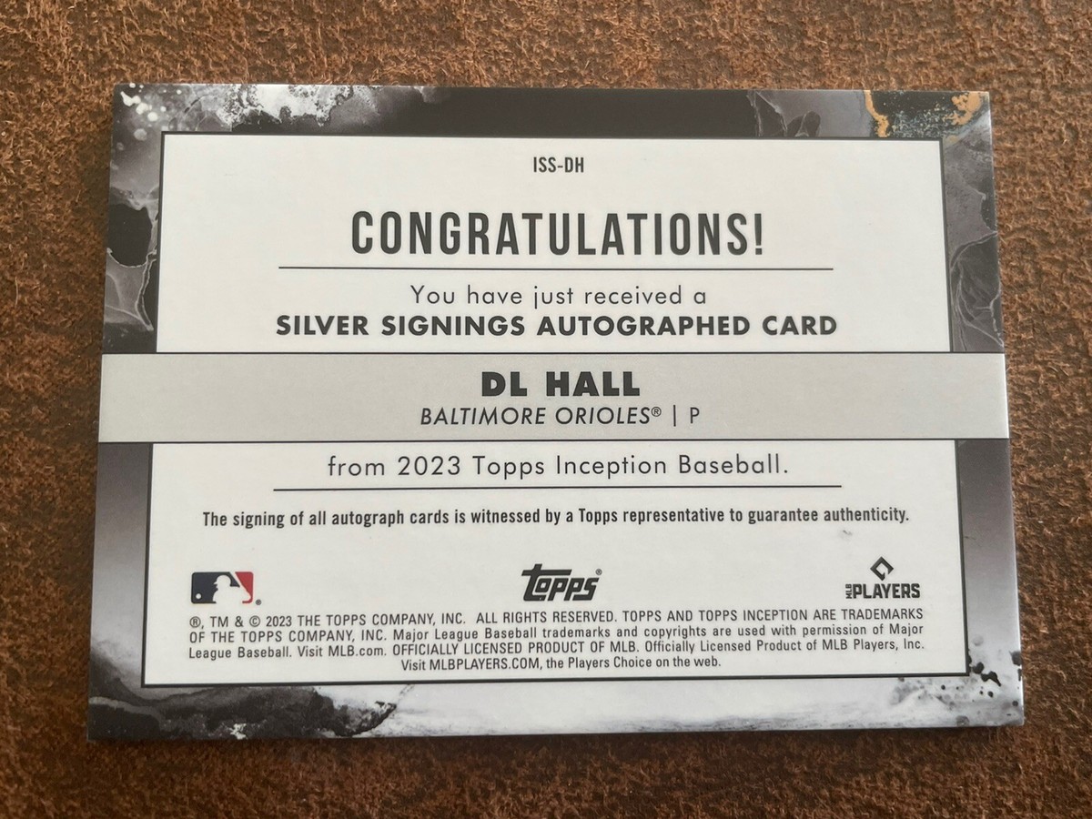 PSA10 DL・ホール　auto 2023 Topps Inception DL Hall Silver Signings Auto /99