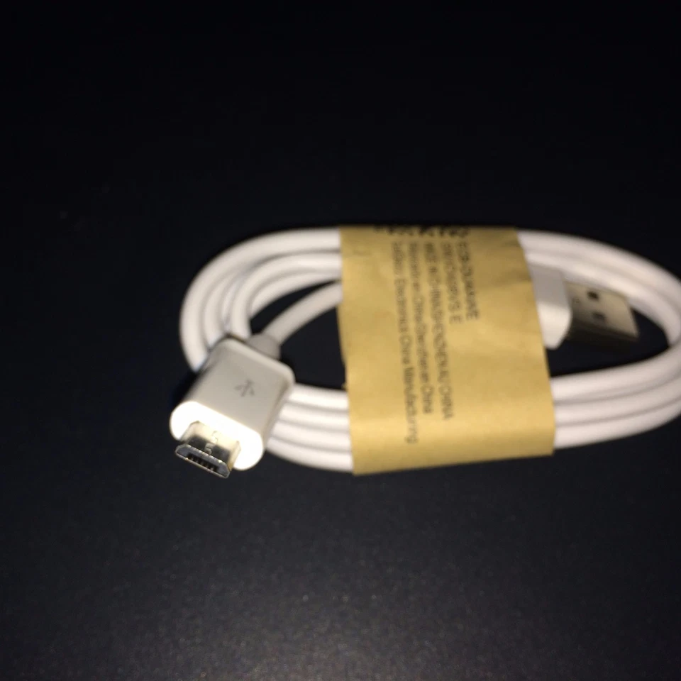 Lote al por mayor de 20 cables cargador micro USB blancos para Samsung Galaxy S2 ~ S6 Foto 3 de 3