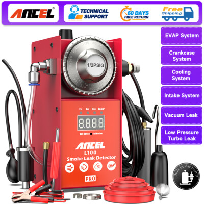 ANCEL L100 Pro Car EVAP System Leak Tester with Smoke Machine & Air Compressor