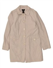 Mossimo Womens Trench Coat Uk 18 Xl Grey Polyester An05