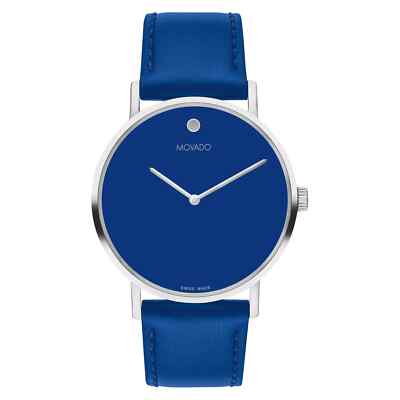MOVADO Signature Watch, 40mm Unisex Blue 0607833 | eBay