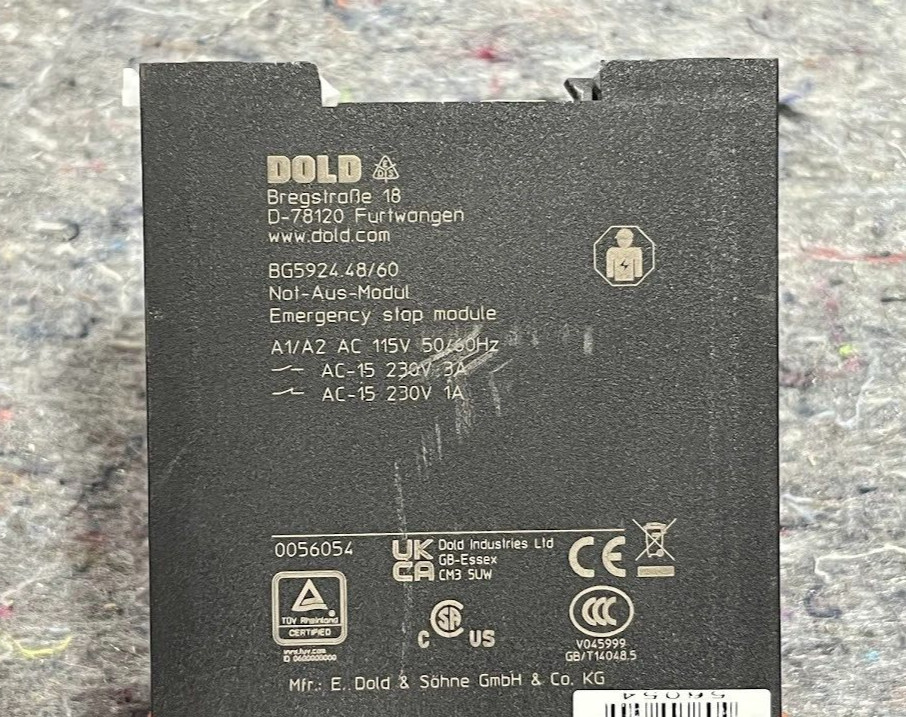 Dold & Sohne BG5924.48/60 AC115V 50/60HZ Emergency Stop Module Safety Relay 24V