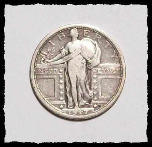 1917-P Type 1  STANDING LIBERTY QUARTER    VF   #1C94