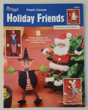 The Needlecraft Shop Plastic Canvas Holiday Friends Santa Pattern Booklet 83 