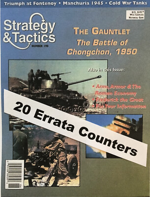 The GAUNTLET: Battle of Chongchon, 1950 game EXPANSION--20 Counters +4 BONUS VG!
