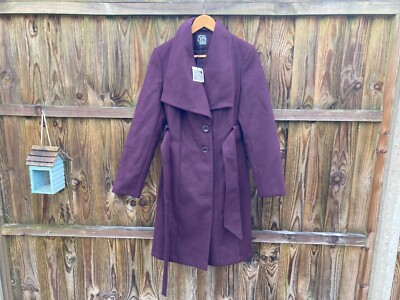 BRAND NEW DEBENHAMS PURPLE MAC JACKET UK 14 LARGE