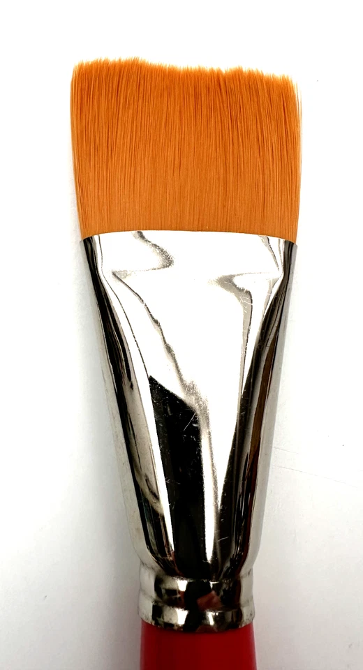 Pinceau plat fibre synthetique nylon Manet hobby N° 50 serie 192 jamais utilisé - Photo 3/4