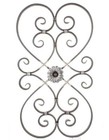 Schmiedeeisen Ornament Eisen geschmiedet 800x440mm Gitter für Geländer Zaun Tor