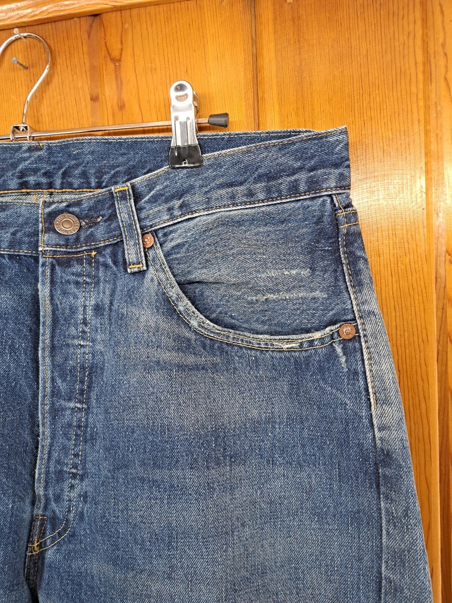 Levis Vintage Clothing 32x32 LVC 1955 501XX Selvedge Denim Jeans Distressed New Levis Vintage Clothing 32x32 LVC 1955 501XX Selvedge Denim Jeans Distressed New