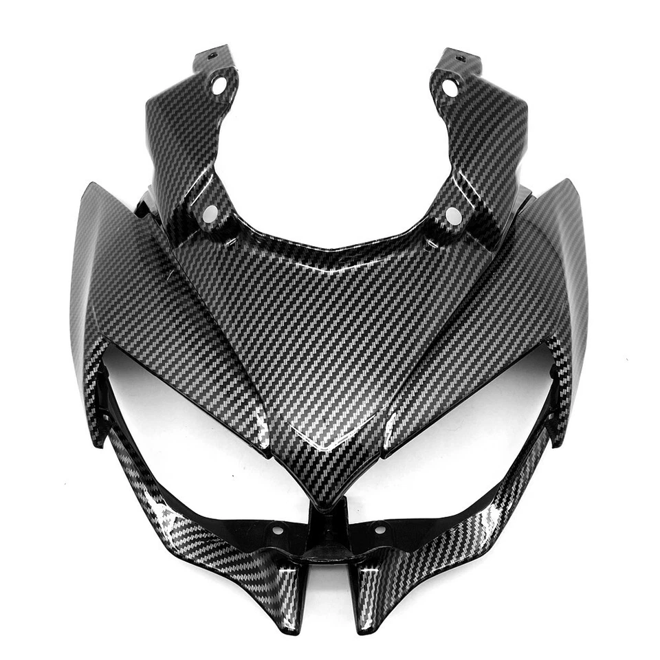 Juego de carenado de faros de nariz delantera de fibra de carbono para Kawasaki Z650 Z 650 2020-2021 Foto 3 de 4