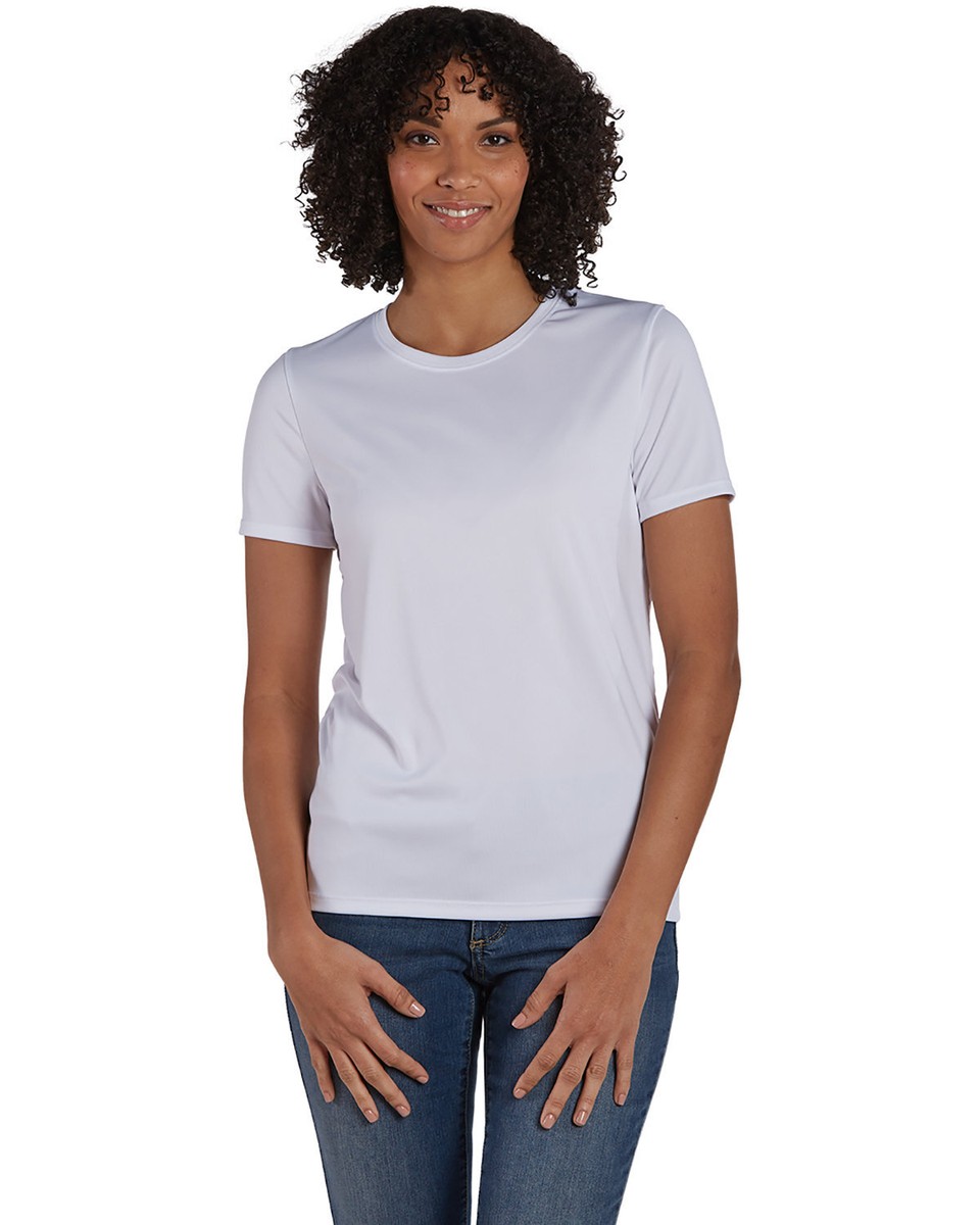 Hanes Ladies Cool DRI with FreshIQ Performance Stylish Plain T Shirt 4830
