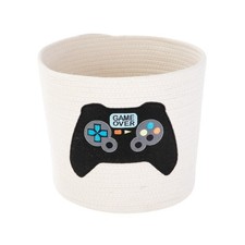 Large Kids Toy Storage Basket Organizer with Handles for Playroom and Bedroom