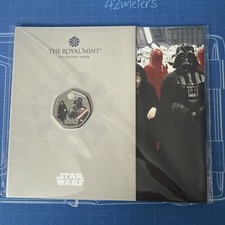 2023 Star Wars Darth Vader Emperor Palpatine Colour Fifty 50 Pence Coin Pack BU