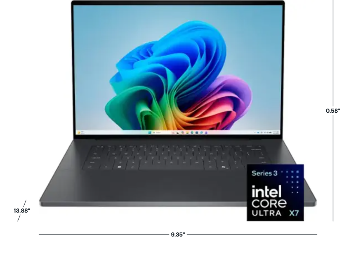 NEW Dell XPS 16 DA16260 3.2K OLED Touchscreen Laptop Intel Ultra