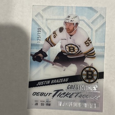 2024 Credentials Acetate Debut Ticket Access /199 Justin Brazeau Rookie RC