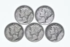 High Grade Lot 1936 1935 1936 1938 1937 Mercury Dime Collection *299