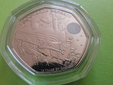 2022 Hogwarts Express Uncirculated 50p Coin in Capsule